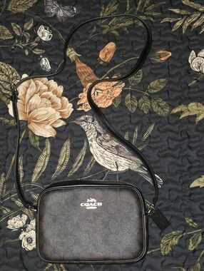 Coach Dark Brown and Black Jamie Camera Crossbody Bag